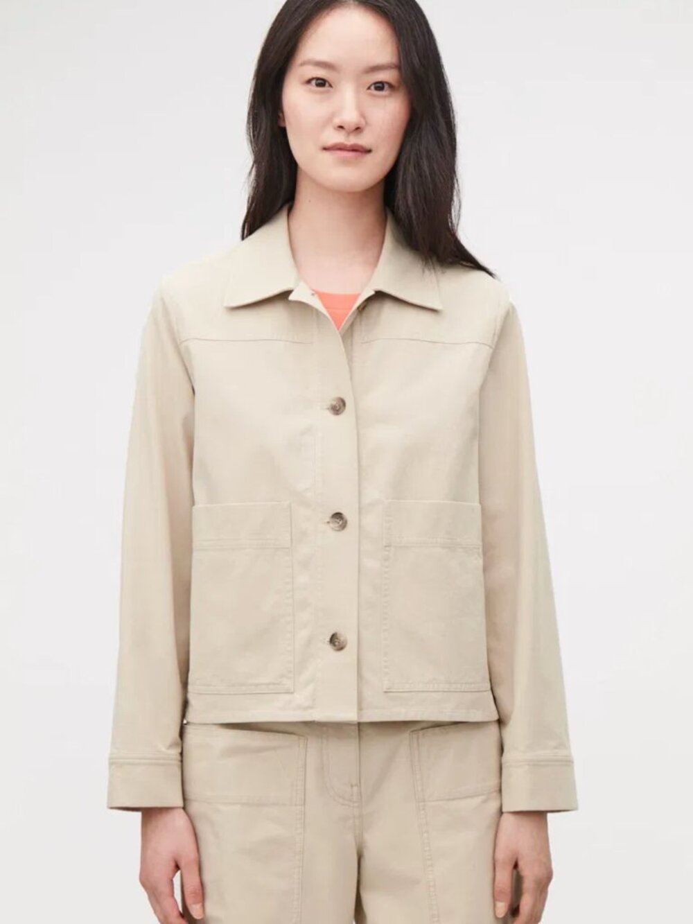 COS Button-Up Canvas Jacket